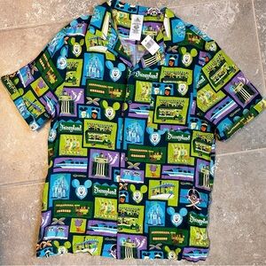 NWT 2023 Disney Parks Disneyland Shag 100 Years Camp Shirt Men's Small